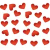 Sachet de 10g de Confettis de table carton Coeur, Rouge