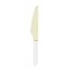 Sachet de 8 couteaux en bois manche blanc