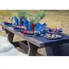 Sachet de 8 gobelets festonnés Bleu