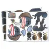 Planches de 25 stickers Pirate