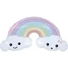 Ballon mylar Arc-en-Ciel kawai pastel 90 cm