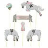 PARTY PRO Set de 6 decorations Cheval d'Amour pour gateaux