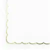 Sachet de 16 serviettes festonnées Blanches