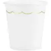 Sachet de 8 gobelets festonnés blanc
