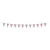 Guirlande de fanions festonnés - MARQUE - Rose pastel et or - Enfant - Mixte