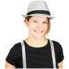 Chapeau borsalino shiny argent