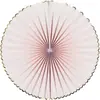 Set de 3 éventails, rose pastel et or