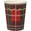 Sachet de 8 gobelets festonnés motif Tartan