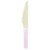Sachet de 8 couteaux en bois manche rose pastel