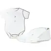 Sachet de 8 ballotins boites body baby blanc et or
