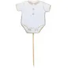 Pic décoration gâteau "body"  blanc et doré - Lot de 10