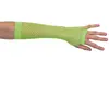 mitaines longues vert fluo adulte