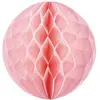 Boule alvéolée rose 30 cm