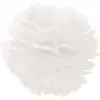 Boule Pompon Papier De Soie Blanche 40 cm