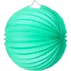 Lampion boule de papier rond vert céladon 20cm