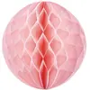 Boule alvéolée rose 20 cm