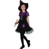 Costume Robe Sorciere Violette 7/9 Ans