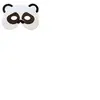 PartyPro Masque Enfant Panda - Blanc / noir - Taille Unique