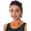 Noeud papillon orange fluo adulte