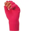 Paire de Mitaines Tricot fluo, Rose fuchsia