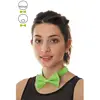 RueDeLaFete Noeud papillon vert fluo adulte FETE-3339