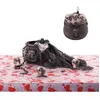 Kit décoration - Noir - 12 pièces - Halloween - Crânes - Toile d'araignée - Blattes
