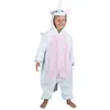 PartyPro Kigurumi deguisement Licorne blanche et rose 7-9ans