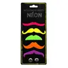 Set de 5 moustaches néon FETE-9069