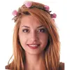 Couronne de fleurs roses