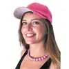 Casquette sequin néon Rose