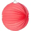 Lampion boule de papier rond corail 30cm 