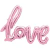 Ballon mylar Love 73 cm Rose pastel