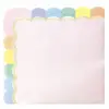 Sachet de 16 serviettes festonnées Roses Pastel