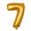 Ballon mylar 100cm CHIFFRE 7, Or