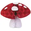 DÉCOR CHAMPIGNON ALVÉOLÉ DANS LES BOIS 13CM ROUGE