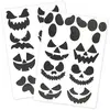 Lot de 17 stickers Visages Halloween