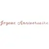 Guirlande Joyeux Anniversaire Métallisée Rose gold