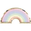 RueDeLaFete Paquet de 8 Assiettes Arc en Ciel
