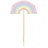 10 pics à cocktail baby licorne arc-en-ciel 10x5cm - partypro 913acp