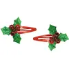 PartyPro Lot de 2 barettes Houx avec clochettes