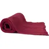 Chemin de table voile de coton 30 cm x 3 mètres marsala terracotta
