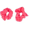 Lot de 2 Chouchous Rose fluo