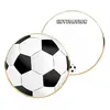 Cartes d'invitation - PARTY PRO - Foot - Sachet de 8 - Forme de ballon - Bordure dorée
