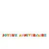 Tim&Puce Guirlande lettres multicolores Joyeux Anniversaire