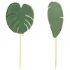 Sachet de 10 Pics à cocktail feuilles tropicales
