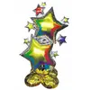 Ballon mylar Stars and Foil 80cm, Multicolore