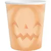 Lot de 8 Gobelets CITROUILLE Halloween pastel en carton 21cl