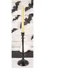 Bougeoir Noir traditionnel 28 cm