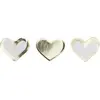 Sachet de 10g de Confettis de table carton Coeur Blanc/Or