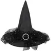 Chapeau sorciere avec broche